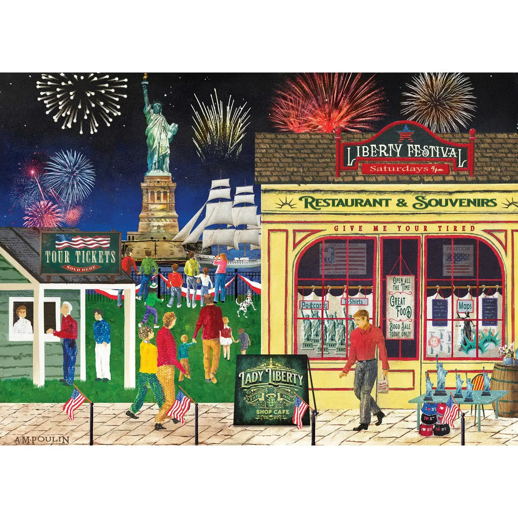 Puzzle | Americana - Lady Liberty | 500 Piece Ez Grip Jigsaw - 2