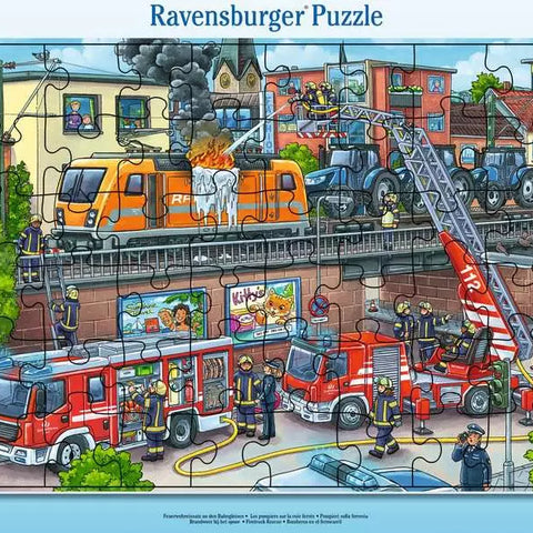 Puzzle | Firetruck Rescue | 48 Pc Frame 4+ - 1