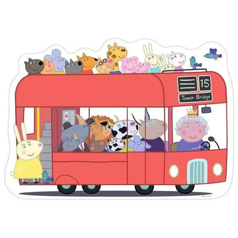 Puzzle | Peppa Pig London Bus | 24 Pc - CR Toys