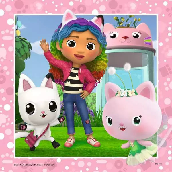 Puzzle | Gabby's Dollhouse | 3 x 49 pc 5+ - 5