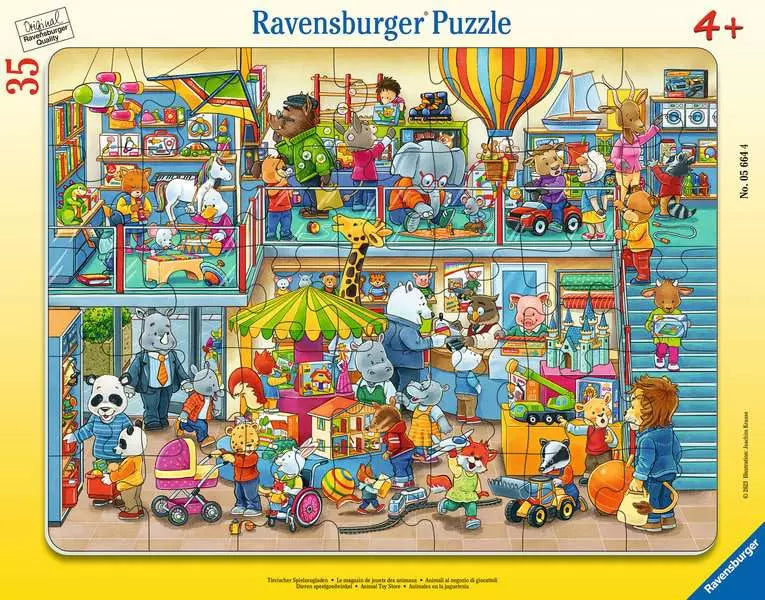 Puzzle | Animal Toy Store | 35 Pc Frame 4+ - 1