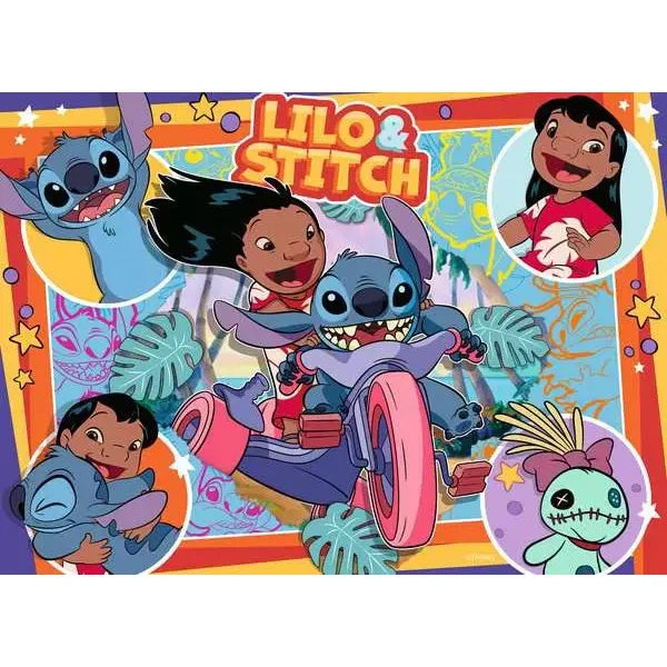 Puzzle | Stitch | 4x100 Pc XXL 5+ - CR Toys