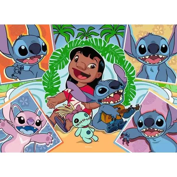Puzzle | Stitch | 4x100 Pc XXL 5+ - CR Toys