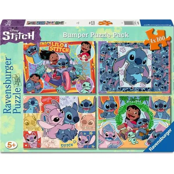 Puzzle | Stitch | 4x100 Pc XXL 5+ - CR Toys