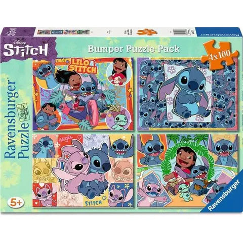 Puzzle | Stitch | 4x100 Pc XXL 5+ - CR Toys