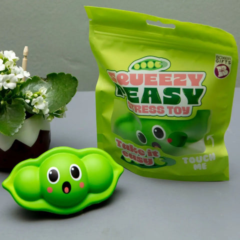 Slow Rise Stress Toy | Squeezy Peasy Peas-In-A-Pod Fidget - 1