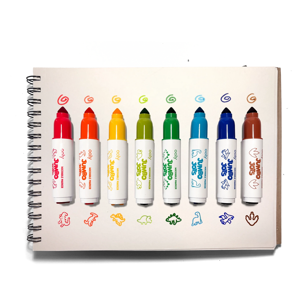 Jumbo Jots 8 Dual Tip | Dinosaur Markers 3+ - 2