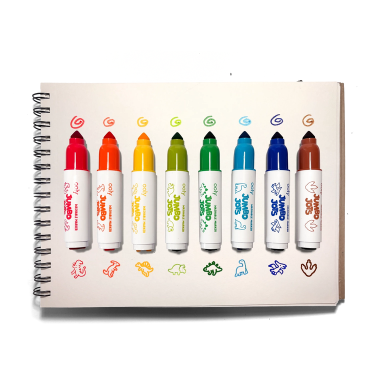 Jumbo Jots 8 Dual Tip | Dinosaur Markers 3+ - 2