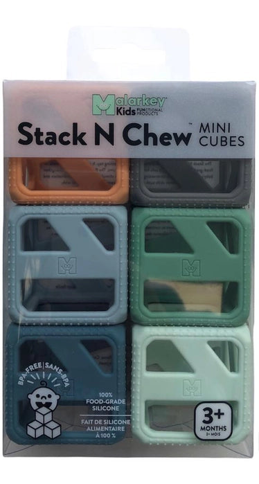 Stack N' Chew Cubes Earthy Tones For Ages 3Mons+