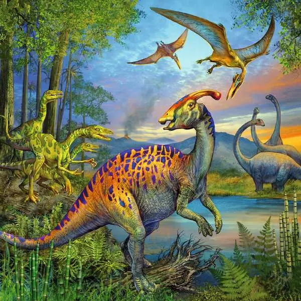 Puzzle | Dinosaur Fascination | 3 x 49 pc 5+ - CR Toys