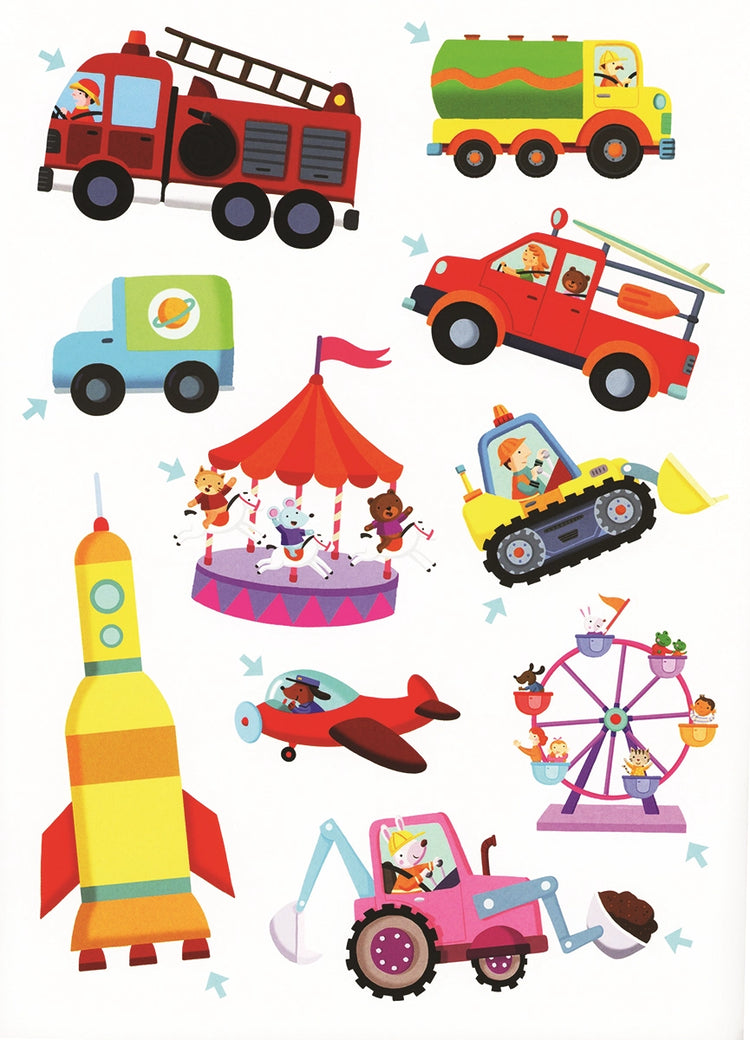 Big Stickers: Things That Go by Lauren Holowaty 3+ - 6