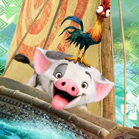 Puzzle | Moana Born to Voyage | 3 x 49 pc 5+ - 3