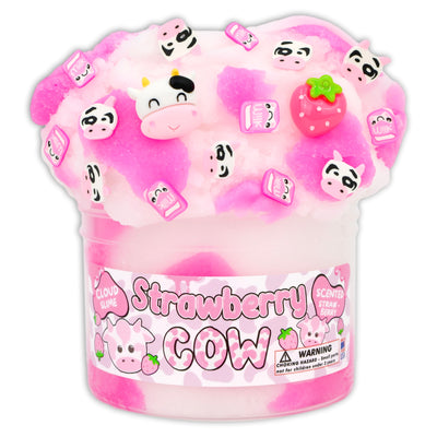Dope Slime | Strawberry Cow Cloud Textured Slime - 2