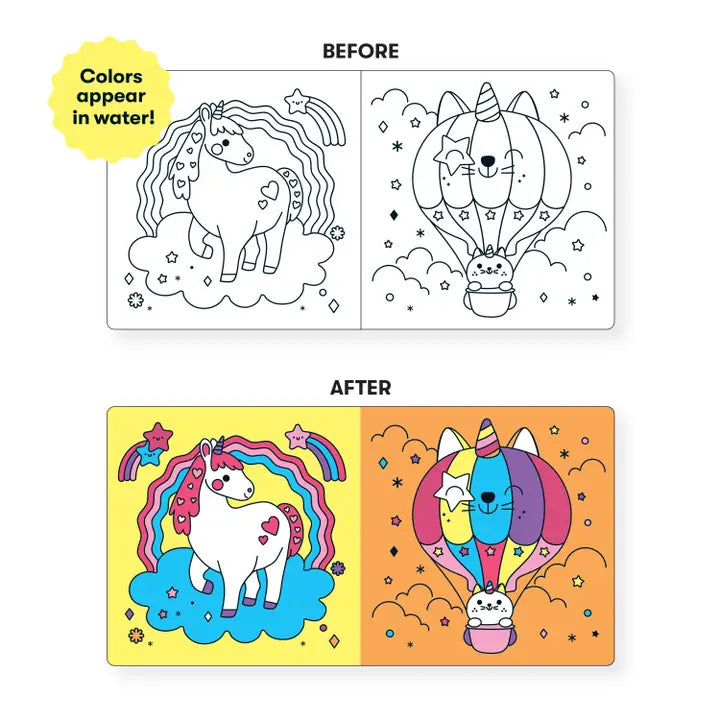 Unicorn Dreams Color Magic Bath Book for Ages 1+