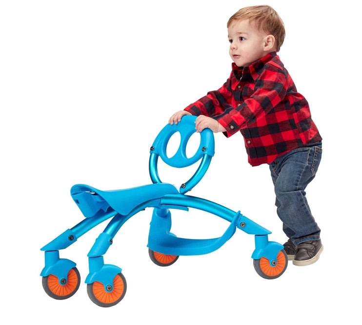 YBike Pewi Stroll Walking/Ride-On Blue Ages 9M+