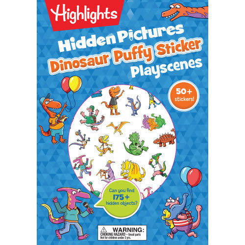 Dinosaur Hp Puffy Sticker Activity Book - CR Toys