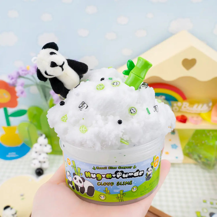 Kawaii Slime | Hug-a-Panda Vanilla Bamboo Scented Cloud Slime - 4
