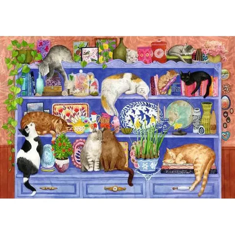 Puzzle | Cats on the Shelf | 200 Pc - CR Toys