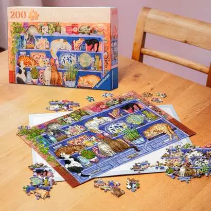 Puzzle | Cats on the Shelf | 200 Pc - 4