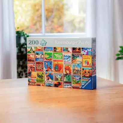 Puzzle | Travel Stamps | 200 Pc - 3