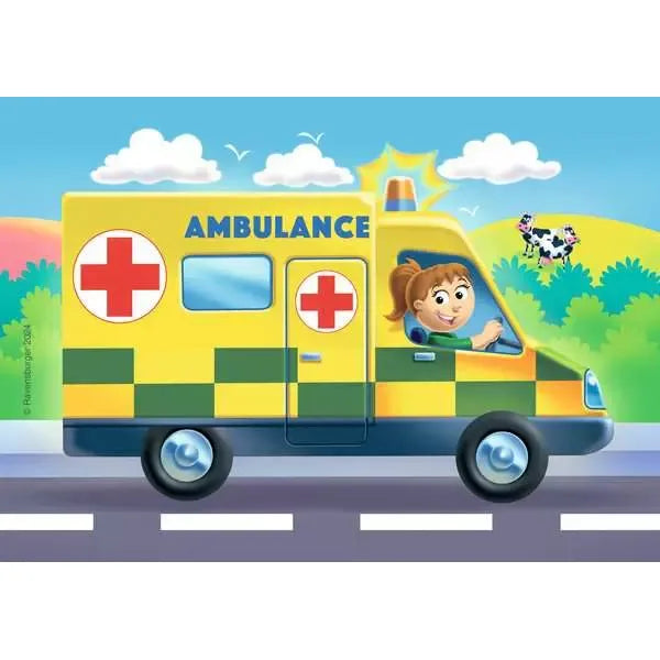 Puzzle | Rescue Vehicles 2,3,4,5 pc Puzzles 18m+ - 3