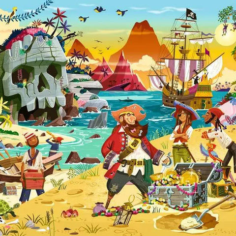 Puzzle | Treasure! | 100 Pc XXL 6+ - 1