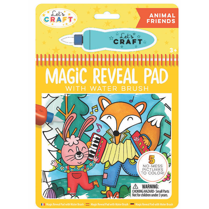 Magic Reveal Pad-Animal Friends Activity Book - CR Toys