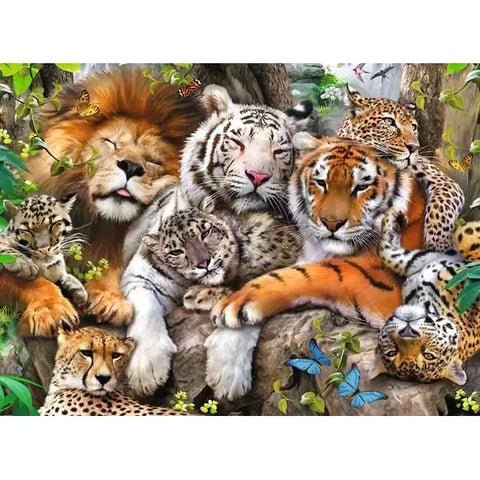 Puzzle | Big Cat Nap | 200 Pc XXL - CR Toys