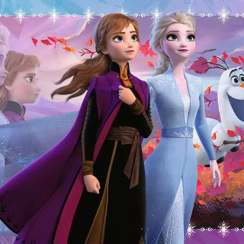 Puzzle | Frozen Strong Sisters | 100 Pc XXL Glitter 6+ - 1