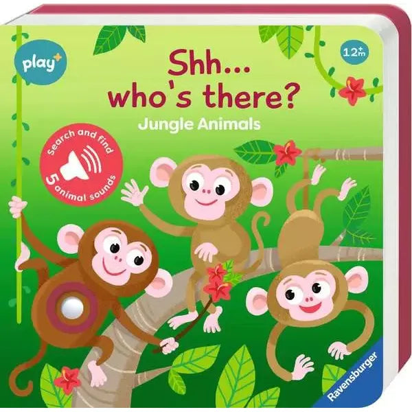 Shh Who's There? Jungle Animals Sound Book 12m+ - 10