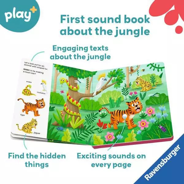 Shh Who's There? Jungle Animals Sound Book 12m+ - 4