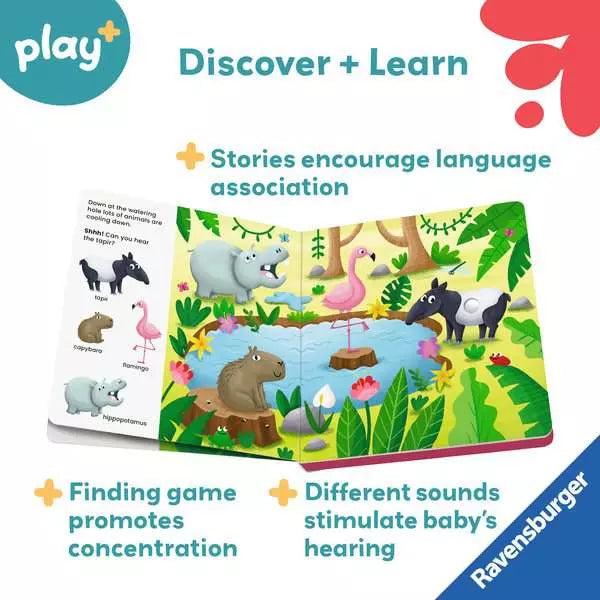 Shh Who's There? Jungle Animals Sound Book 12m+ - 6