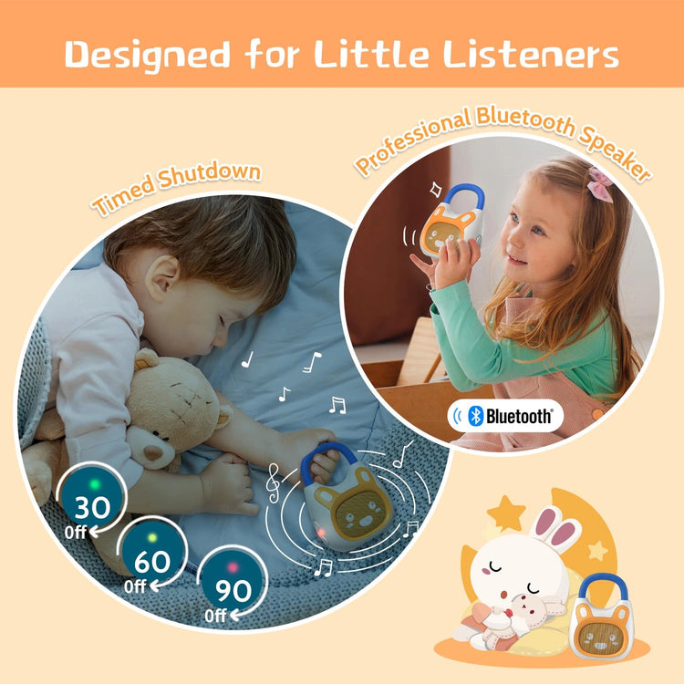 Pocket Bunny Travel Friendly Kids Music Player & Soother 3+ - 5