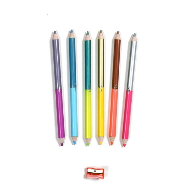 Dinosaur 6 Jumbo Double-Sided Special Pencils