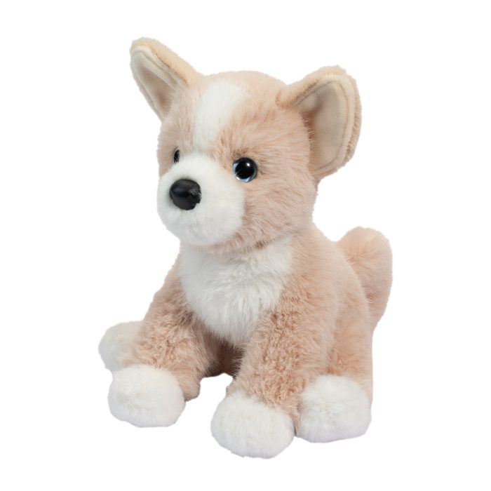 Pookie Pomsky Mini Soft stuffed animal plush toy sitting upright on white background