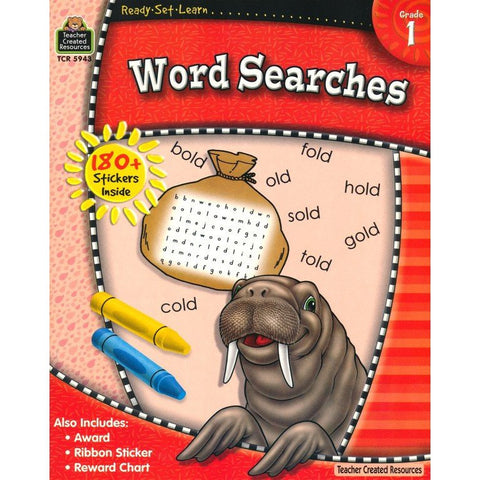 Teacher Created Resources: 1st Grade Word Search Soft Cover Activity Book