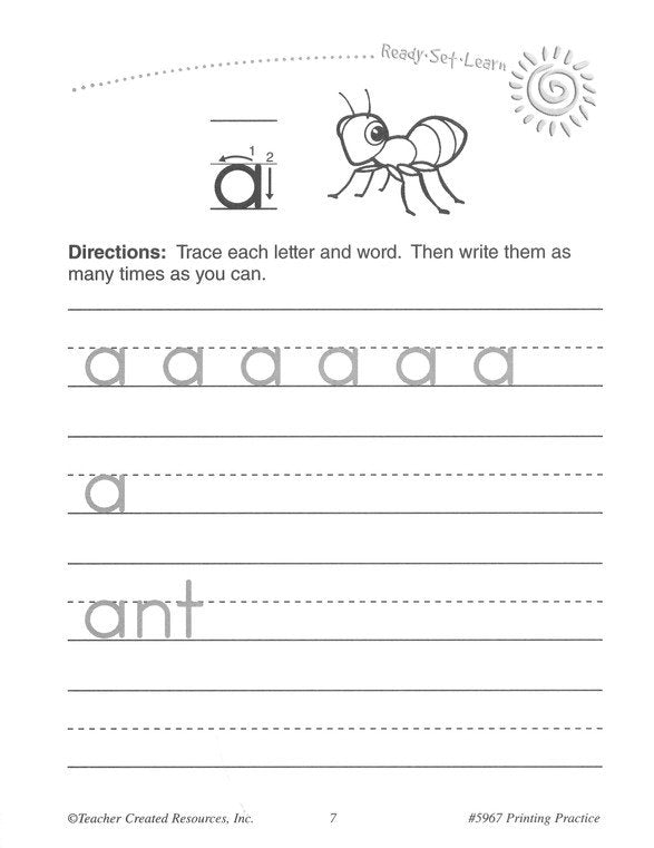 1st Grade Printing Teacher's Guide