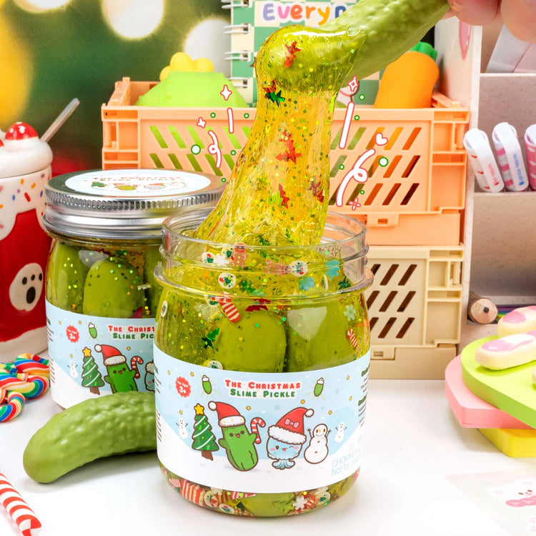 Slime The Christmas Pickle Clear Slime