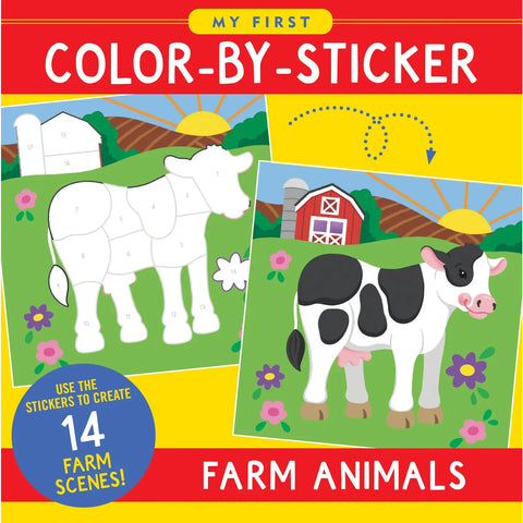 My First Color-By-Sticker Book - Farm Animals Ages: 4+