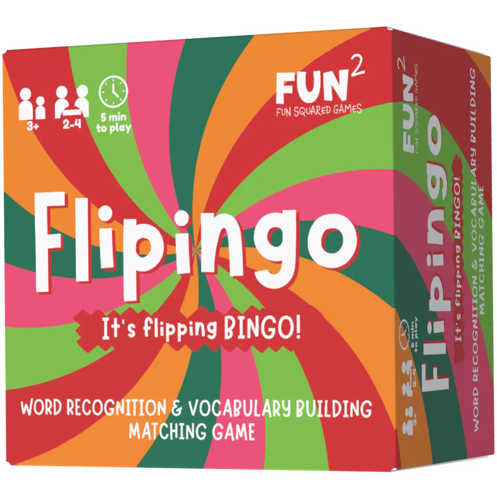 Flipingo Word Recognition Matching Bingo Game Ages 3+