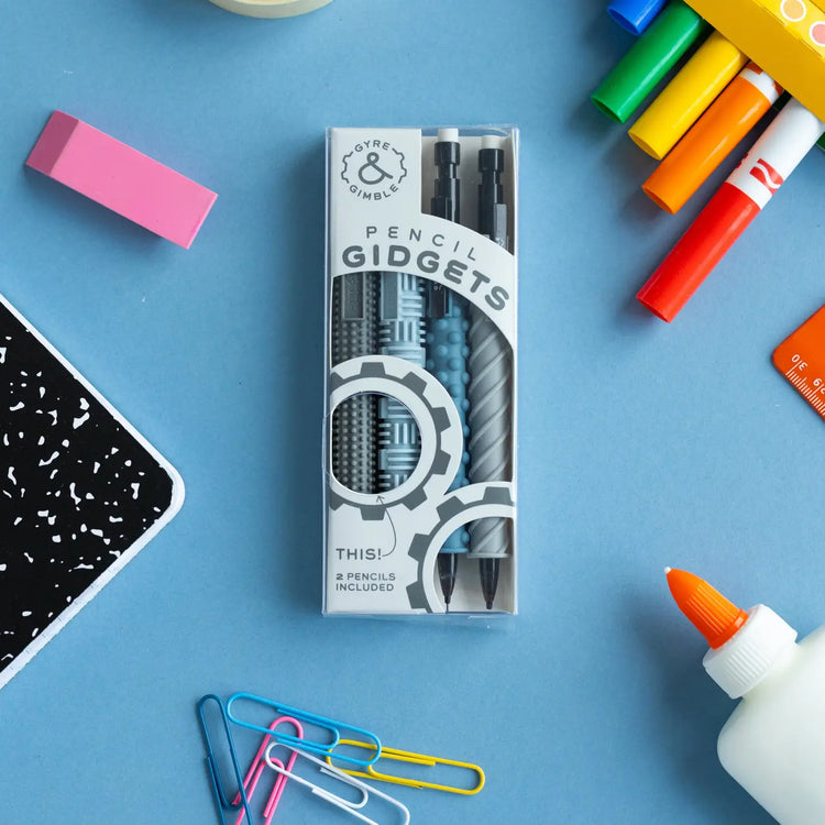 Gidgets | Mechanical Pencil Gidgets 4 Sleeves & 2 Pencils | Rainstorm - 3