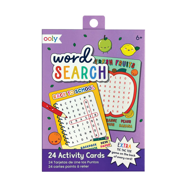 Paper Games Word Search Activity Cards