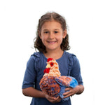 Henrietta Blue Lace Hen Plush - 3