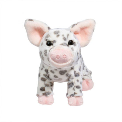 Pauline Black Spotted Pig Plush - 1
