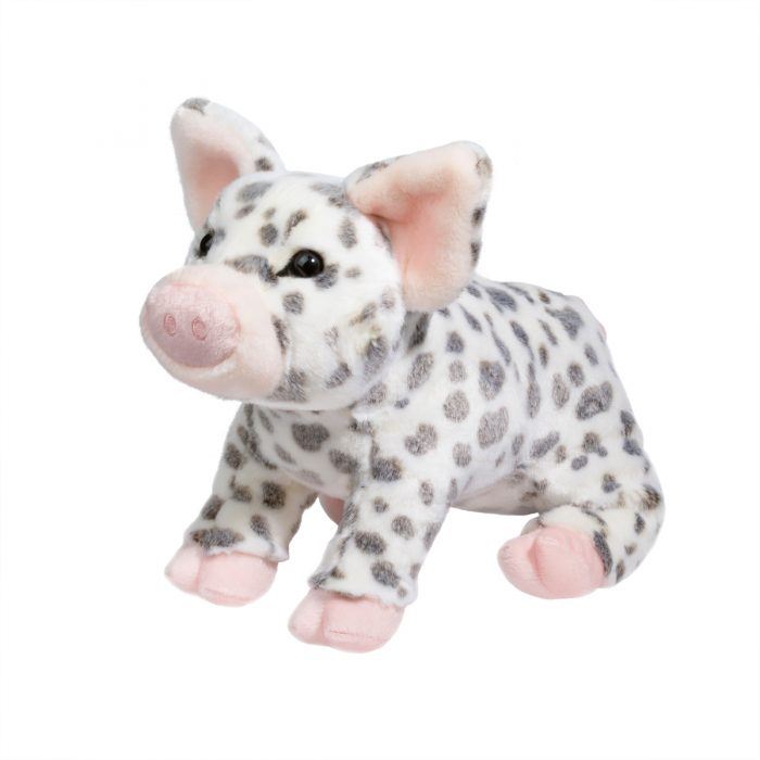 Pauline Black Spotted Pig Plush - 3