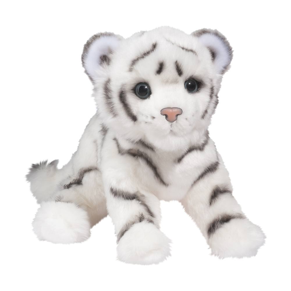 Silky White Tiger Cub Plush - 2