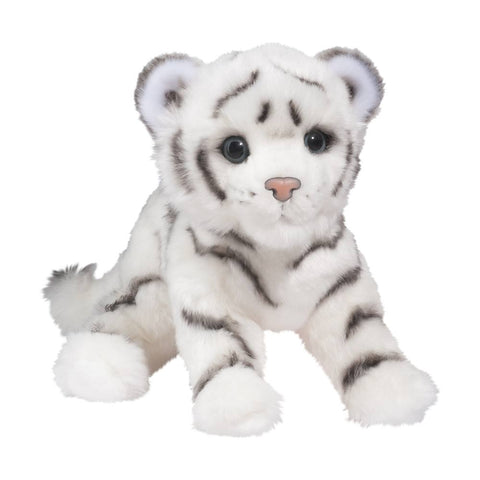 Silky White Tiger Cub Plush - 1