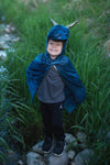 Cloak | Starry Night Dragon | Teal/Gold | Size 5-6 - 3