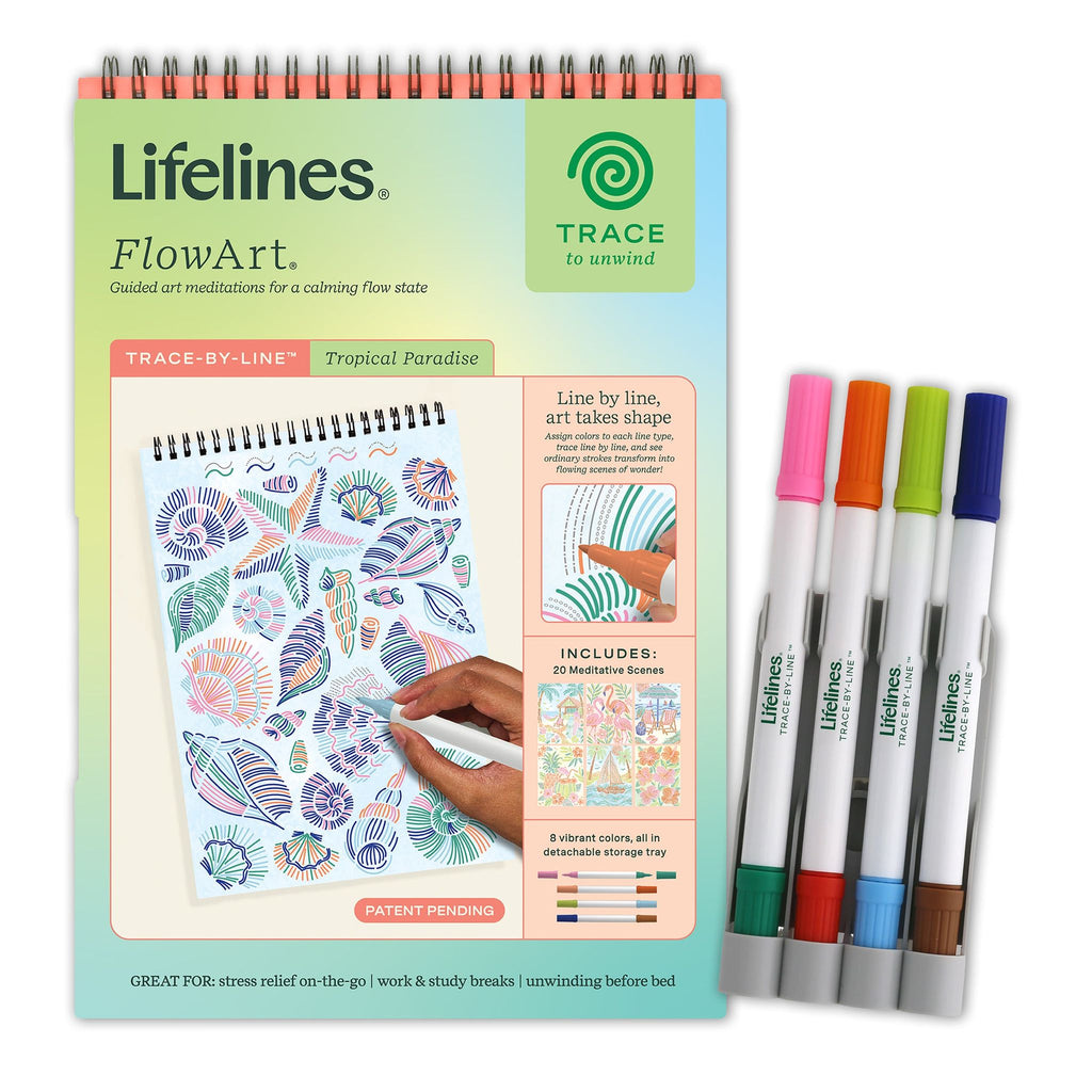 Lifelines | FlowArt  | Trace-By-Line, Tropical Paradise - CR Toys