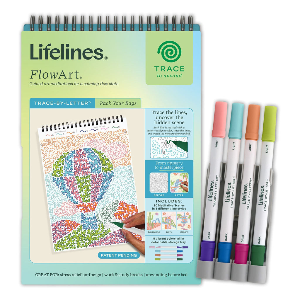 Lifelines | FlowArt |  Trace-By-Letter, Pack Your Bags - CR Toys